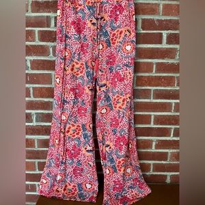 Floral bell bottom pants!